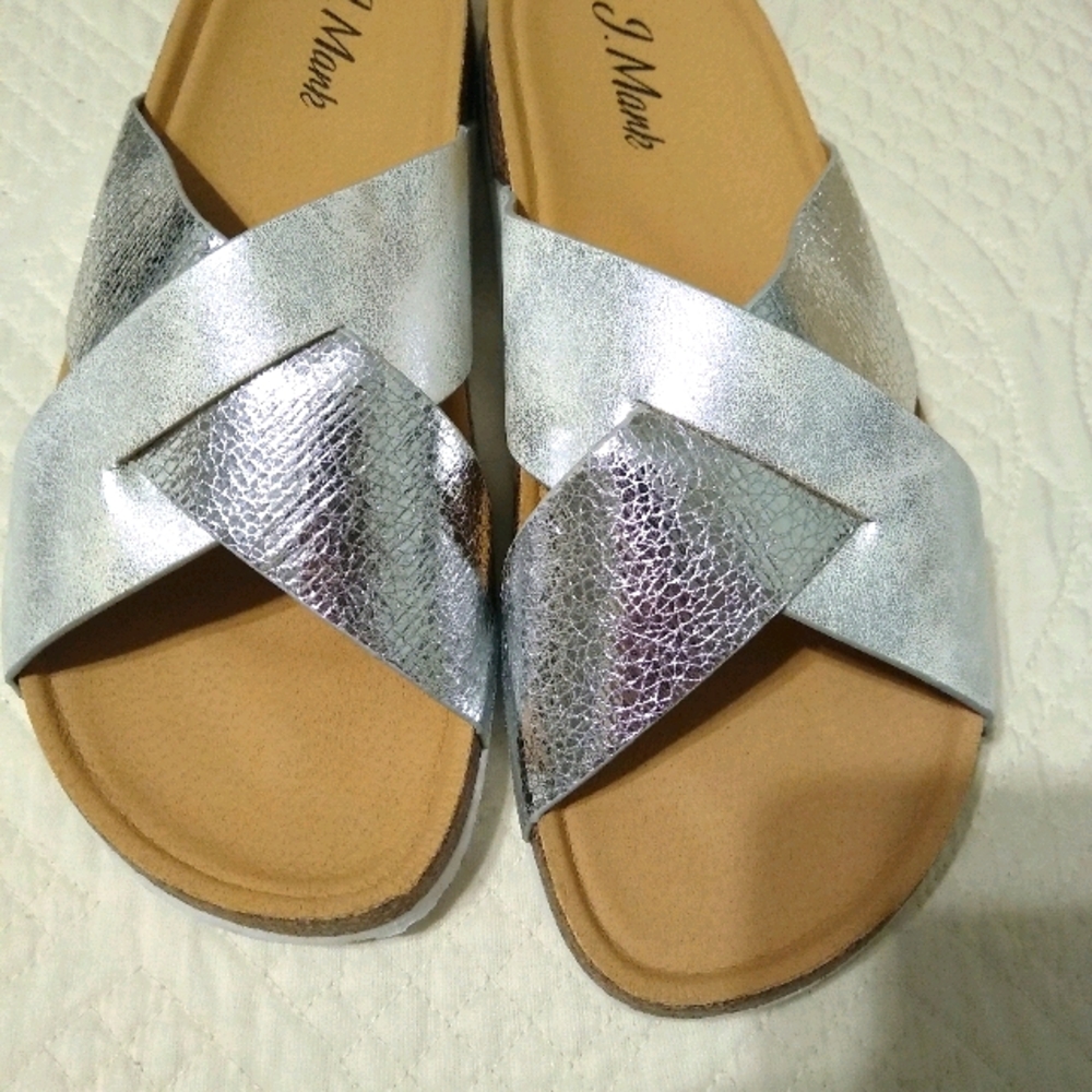 Silver sandals